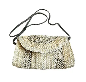 Raffia Straw Woven Crossbody Envelope Clutch Bag Beach Vacation Boho thumbnail 1