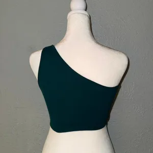 Set Active Ribbed One Shoulder Bra in Mojito‎ Size Medium thumbnail 2