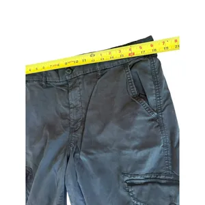 American Eagle Mid Rise Baggy Wide Leg Cargo Pants Womens Size 14 Faded Black thumbnail 7