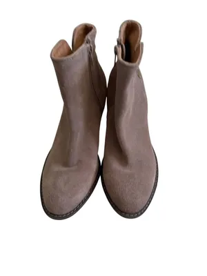 JEFFREY CAMPBELL Taupe Suede Ankle Booties Boots Size 8 thumbnail 7