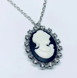 Rhinestone Cameo Necklace Goth New thumbnail 7