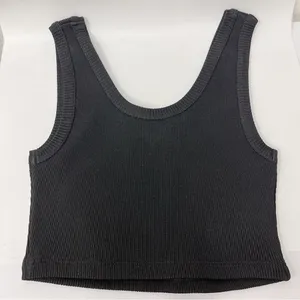 PRADA logo cropped tank top thumbnail 7