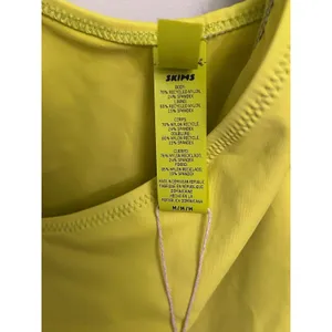 SKIMS 1 piece Cut Out Swim Tank Dress Citrus Coverup Yellow Green Medium NWT thumbnail 7