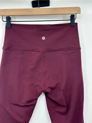 Lululemon Wunder Under Hi‎ Rise Tight Full On Luon 28 Deep Rouge Size 6 thumbnail 6