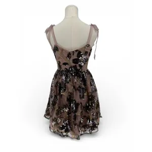 New! Dress‎ The Population Kaitrin Sequin Corset Fit & Flare Mini Dress Sz Small thumbnail 9