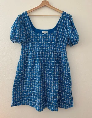 Rhode mini dress in blue thumbnail 1