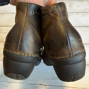 Patagonia Womens Better Clog Leather Ankle Boots Deep Espresso Brown #1267 thumbnail 3