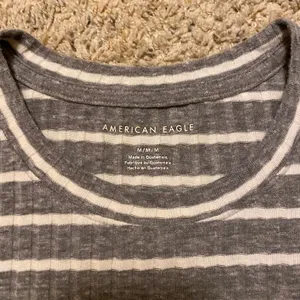 American Eagle ‼️ Striped Lettuce Edge Long Sleeve‼️ thumbnail 5