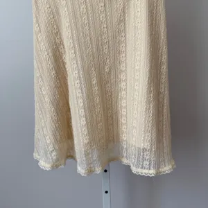 Urban Outfitters sz S‎ Cream Floral Lace Puff Sleeve Mini Dress Cottage Fairy thumbnail 3