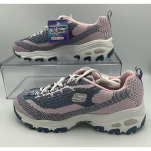 Skechers D'Lites Women Navy Pink Running Walking Sneakers Women’s 8 SN 11955 New thumbnail 4