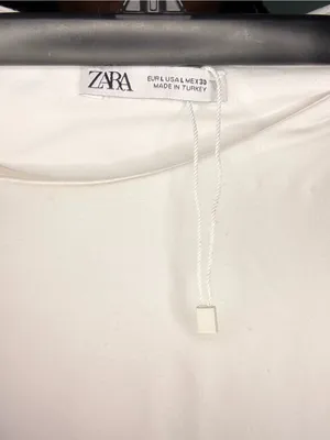 Zara White Ribbed Sleeveless One-Piece Bodysuit thumbnail 4