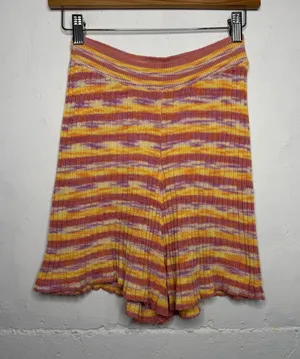 Free People Aquarius Sweater Shorts Womens Size Small Knit Pull On High Waist thumbnail 1