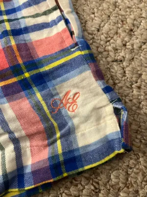 american eagle women's flannel boxer shorts thumbnail 3
