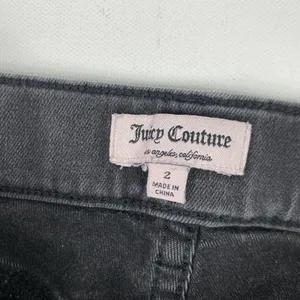 Juicy Couture Jeans Womens 2 Gray Charcoal Wash Mid Rise Skinny Stretch‎ Denim thumbnail 9
