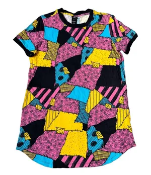 Disney The Nightmare Before Christmas Sally T-Shirt Dress Size S/M Pockets thumbnail 1