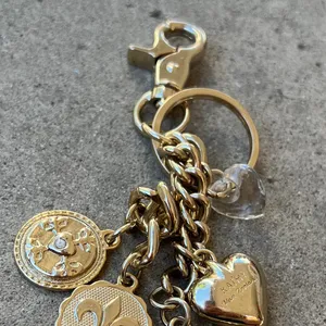 Kathy Van Zeeland Heart Charms Purse Charm Bag Luggage Gold Tone thumbnail 6
