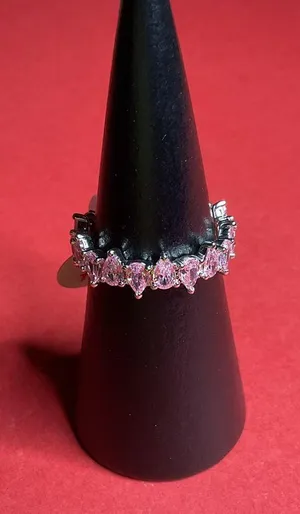 Bomb Party RBP8638 “On A High Note” Cubic Zirconia on Rhodium Size 10 Ring NWT thumbnail 1