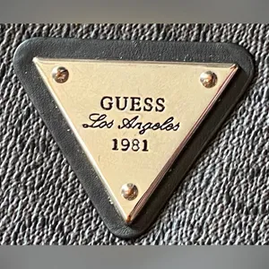 Guess Black Leather Logo Zip Wallet thumbnail 2