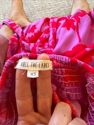 Abel the Label by Anthropologie Charlotte Purple & Red Floral Halter Maxi Dress thumbnail 7