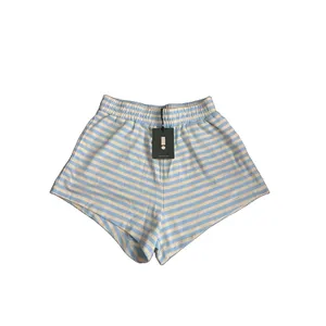 Daily Drills Women’s Malibu + Lemonade Striped Long Sleeve Top & Shorts Set M thumbnail 7