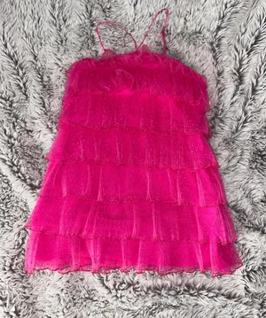 Pink Ruffle Dress thumbnail 2