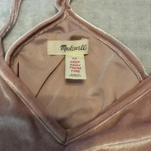 Madewell Blush Pink Crushed Velvet Cami And Shorts Womens XS Casual Sleeveless thumbnail 3