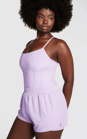 Purple Athletic Romper thumbnail 1