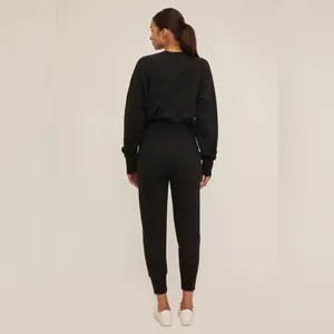 Marissa Webb SO HIGH WAISTED FRENCH TERRY SWEATPANTS IN BLACK size small‎ thumbnail 2