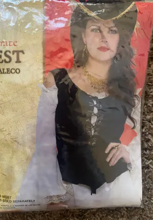Pirate Costume Black Size 8 thumbnail 1