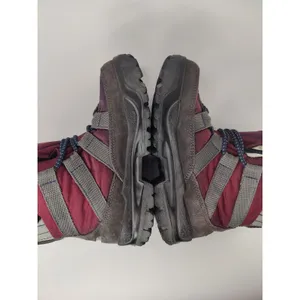 Vintage L.L bean Gray burgundy boots womens sz 7 thumbnail 5