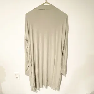 Skims Size Large Cream Open Front Ribbed Robe‎ House Coat Kim Kardashian thumbnail 4