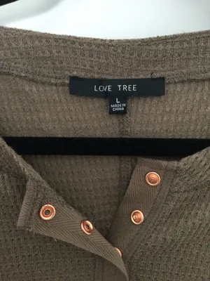Love Tree Long Sleeve Button Down thumbnail 3