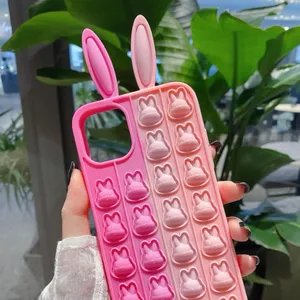 Cute Pink Ombre Bunny Pop-It Phone Case - Women Accessories thumbnail 4