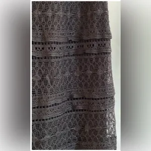 Alice + Olivia Lace Black Maxi Dress Size 0 thumbnail 4