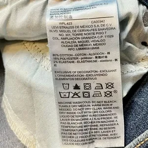 Signature Levi Strauss Gold Mid-Rise Skinny Distressed Jeans 12S thumbnail 6