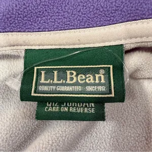 L.L. Bean Polartec Full Zip Fleece Jacket Women’s Small Purple Gorpcore Outdoors thumbnail 5