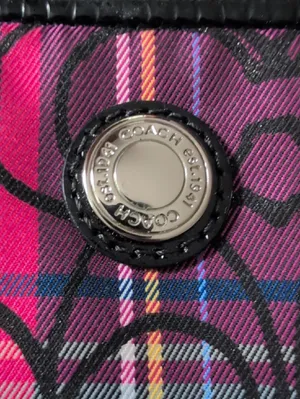 NWOT Coach Poppy Tartan Plaid Logo Cosmetic Bag | Coach Catch All Bag thumbnail 9