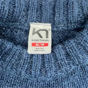 NWT Kari Traa Ringheim‎ Knit Sweater Blue fair isle sz XS thumbnail 4