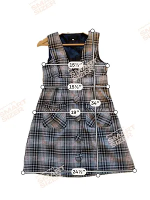 TCEC Plaid Dress Womens Med Red pink Gray Sleeveless Preppy Holiday thumbnail 5