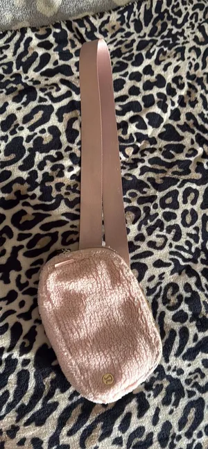 Pink Fluffy Lululemon Belt Bag  thumbnail 1