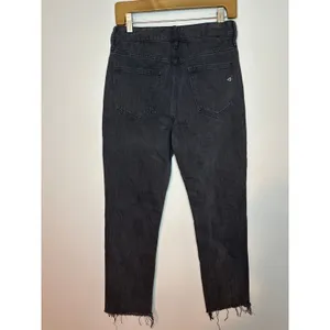 Hidden Jeans Tracey Straight Fit Black‎ Two Tone Raw Hem Size 26 HD1312ST Denim thumbnail 4
