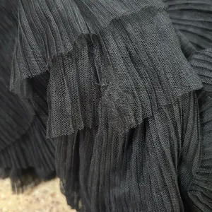 Lulus Radiant Event Black Mesh Tiered Pleated Backless Maxi Dress thumbnail 11