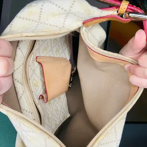 DOONEY & BOURKE Cream Yellow DB Monogrammed Vachetta Leather Shoulder Bag thumbnail 6