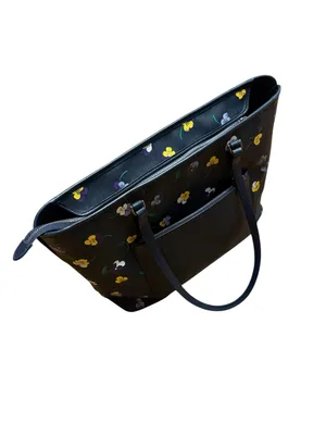Kate Spade Blue & Yellow Floral Tote thumbnail 6