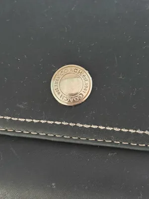 Y2K Coach Chelsea Black Leather Trifold Wallet thumbnail 3