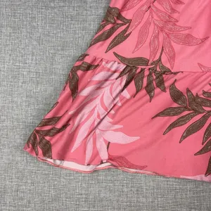 Joyspun Dress Teens XL Pink Square Neck Strappy Smocked A-Line Knee Length thumbnail 2