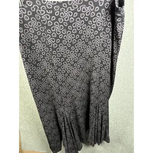 Vintage George Skirt Aline Womens Large Stretch Black Knee Length‎ Pul On thumbnail 8