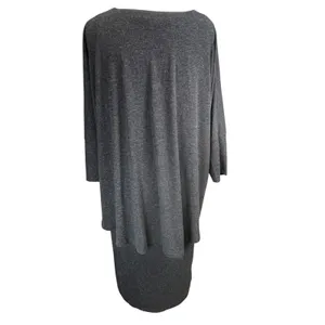 Soft Surroundings Women's‎ Gray Layered Overlay Sheath Dress Comfort Fit Small thumbnail 3