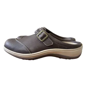 Orthofeet‎ Irma Shoes Womens Size 8.5B Slip-On Mule Clogs Brown Leather Comfort thumbnail 3
