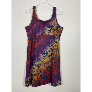 Columbia Freezer III Dress Womens SizeM PFG Tropical Floral Tank Sundress Empire thumbnail 2